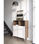 Mueble auxiliar modelo-602-2 acabado nogal/blanco, 110 cm (alto) x 90 cm (ancho) - Foto 3