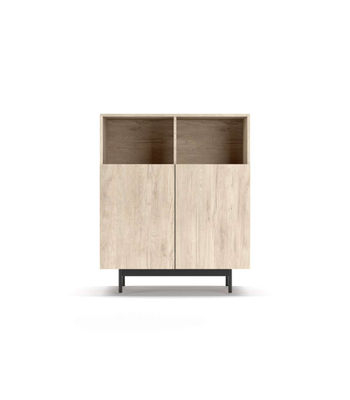 Mueble auxiliar modelo-602-2 acabado roble, 110 cm (alto) x 90 cm (ancho) x 34