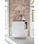 Mueble auxiliar modelo Corvo 3 puertas 3 cajones acabado crema, 40cm(ancho) - Foto 5