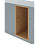 Mueble auxiliar modelo Corvo 3 puertas 3 cajones acabado gris perla, 40cm(ancho) - Foto 2