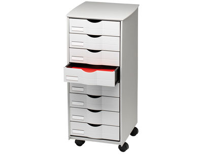 Mueble auxiliar paperflow para oficina 8 cajones en color gris 5x825x382 - Foto 2