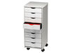 Mueble auxiliar paperflow para oficina 8 cajones en color gris 5x825x382