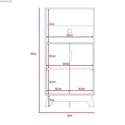 Mueble Auxiliar Para Microondas Z65 130 cm a x 65 cm An x 40 cm p. - Foto 5