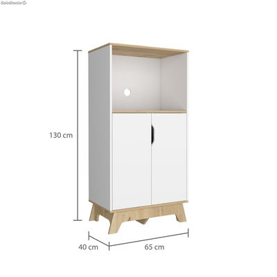 Mueble Auxiliar Para Microondas Z65 130 cm a x 65 cm An x 40 cm p. - Foto 3