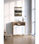 Mueble auxiliar/zapatero Md-509 con puertas acabado roble/blanco, 89cm(alto) - Foto 2