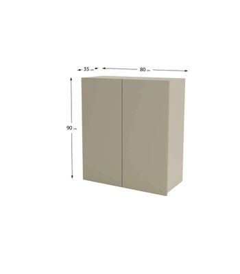 Mueble cocina alto con dos puertas en color visón, 90 cm(alto)80 cm(ancho)35 - Foto 2