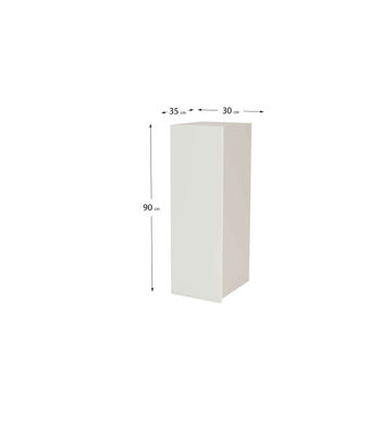 Mueble cocina alto con una puerta en color blanco mate, 90 cm(alto)30 - Foto 2