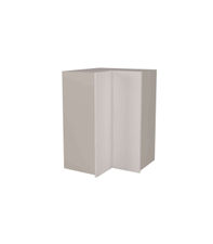 Mueble cocina alto de rincón acabado en puertas color blanco mate, 90cm(alto)