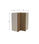 Mueble cocina alto de rincón con acabado color nogal noceto, 90 cm(alto)63x63 - Foto 3