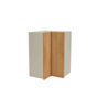 Mueble cocina alto de rincón con acabado color roble vega, 90 cm(alto)63x63