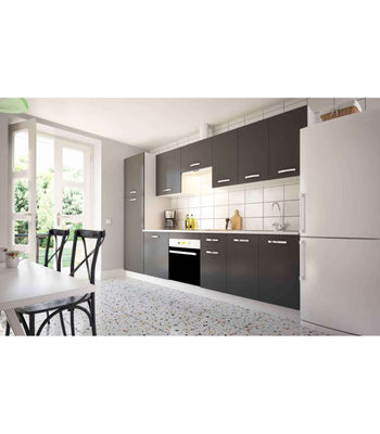 Mueble cocina bajo con 1 cajón y 1 puerta en gris parís. 83 cm(alto)40 - Foto 2