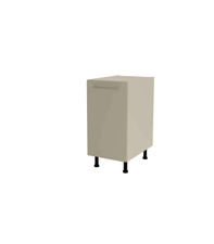 Mueble cocina bajo con 1 puerta en gris cream y blanco. 85 cm(alto)40