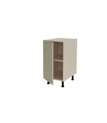 Mueble cocina bajo con 1 puerta en gris cream y blanco. 85 cm(alto)40 - Foto 3