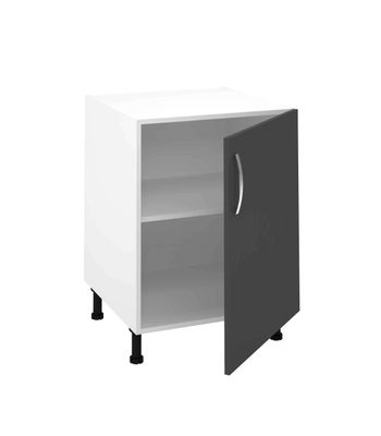 Mueble cocina con una puerta en gris parís, 83 cm(alto)60 cm(ancho)58 cm(largo) - Foto 3