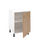 Mueble cocina con una puerta en roble albar. 83 cm(alto)60 cm(ancho)58 - 2