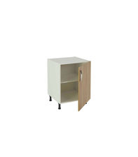 Mueble cocina con una puerta en roble cortez. 83 cm(alto)60 cm(ancho)58
