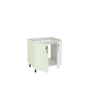 Mueble cocina fregadero 2 puertas en blanco. 83 cm(alto)80 cm(ancho)58 cm(largo) - Foto 3