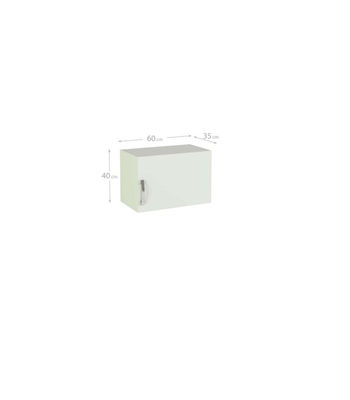 Mueble cocina para colgar con 1 puerta en blanco. 60 cm(largo)40 cm(alto)33 - Foto 3