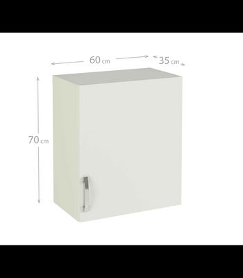 Mueble cocina para colgar con 1 puerta en blanco. 70 cm(lato)60 cm(ancho)33 - Foto 3