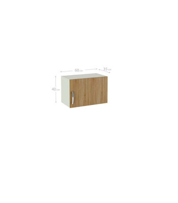 Mueble cocina para colgar con 1 puerta en roble cortez. 60 cm(largo)40 - Foto 3