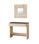 Mueble consola Luz con cajón y espejo en roble Canadian y óxido 0X6741F - 1