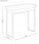 Mueble consola para recibidor DAREK, diseño industrial, de madera y patas metal. - 3
