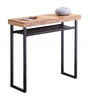 Mueble consola para recibidor DAREK, diseño industrial, de madera y patas metal.