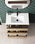 Mueble de Baño al Suelo con Lavabo Cerámico de Fondo Reducido | 80 cm | Guías - Foto 2