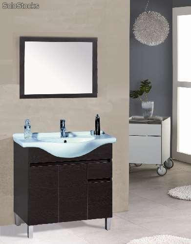 Mueble de baño Hydra con lavabo y espejo en color pino/cambrian
