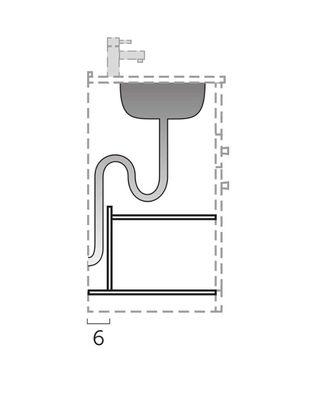 Mueble de Baño Suspendido con Lavabo Cerámico | 60 cm | 2 cajones con Cierre - Foto 4