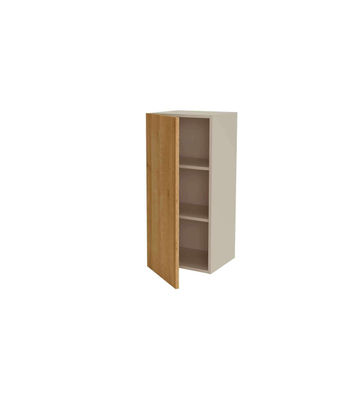 Mueble de cocina alto con una puerta en gris cream y roble vega. 90 cm(alto)40 - Foto 4