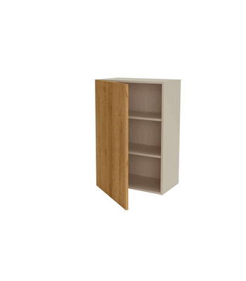 Mueble de cocina alto con una puerta en gris cream y roble vega. 90 cm(alto)60 - Foto 3