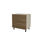 Mueble de cocina bajo cacerolero en gris cream y nogal noceto. 85 cm(alto)80 - 1