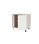 Mueble de cocina bajo con 2 puertas en gris cream y blanco mate. 85 cm(alto)80 - Foto 3