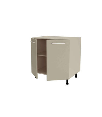 Mueble de cocina bajo con 2 puertas en gris cream y vison. 85 cm(alto)80 - Foto 3