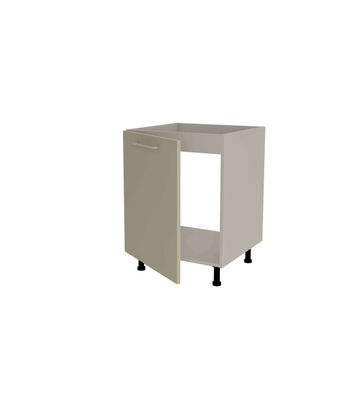 Mueble de cocina bajo para fregadero en gris cream y vison. 85 cm(alto)60 - Foto 3