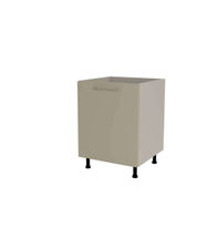 Mueble de cocina bajo para fregadero en gris cream y vison. 85 cm(alto)60