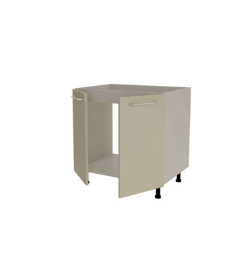 Mueble de cocina bajo para fregadero en gris cream y vison. 85 cm(alto)80 - Foto 3
