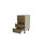 Mueble de cocina con cajones en gris cream y nogal noceto. 85 cm(alto)40 - Foto 3