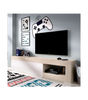Mueble de televisión Arjona en acabado natural/blanco brillo 48 cm(alto)204