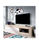 Mueble de televisión Arjona en acabado natural/blanco brillo 48 cm(alto)204 - 1