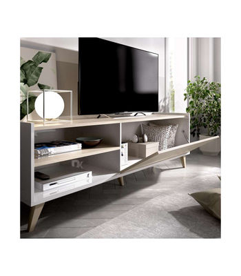 Mueble de televisión Cazalilla en natural/blanco 47 cm(alto)155 cm(ancho)43 - Foto 3