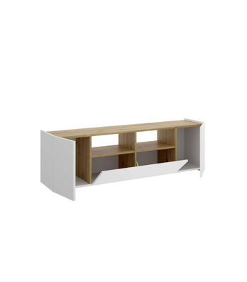 Mueble de televisión Laso en Blanco-Nordic 43.8 cm(alto)141.7 cm(ancho)34.7 - Foto 3