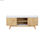 Mueble de TV salón comedor Modelo LUA Blanco con 2 Armarios y 2 Baldas de madera - 1