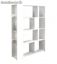 Mueble estantería DINA. Librería abierta diseño lineal minimalista con 8