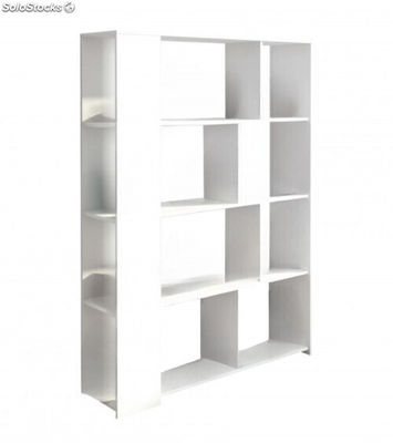 Mueble estantería DINA. Librería abierta diseño lineal minimalista con 8