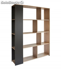Mueble estantería NOAH. Librería abierta lineal minimalista con 8