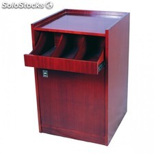 Mueble para cubiertos y vajilla simple 55x53,5x82 cm marron rojizo madera
