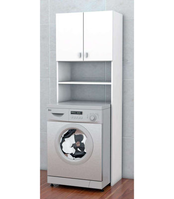 Mueble para lavadora en acabado blanco brillo 64 cm(ancho) 180 cm(altura) 36
