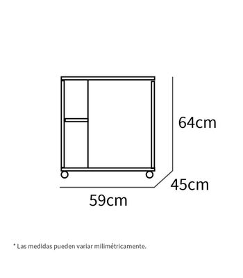 Mueble para tapar pie de lavabo Sintra acabado blanco, 64cm (alto) x 59cm - Foto 3